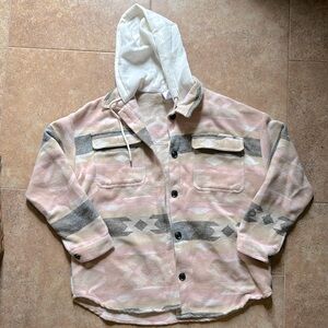 Like new!  Southwest shacket with Hood and chest pockets